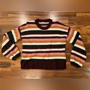 Striped Payton Pullover Sweater in Coziest Yarn